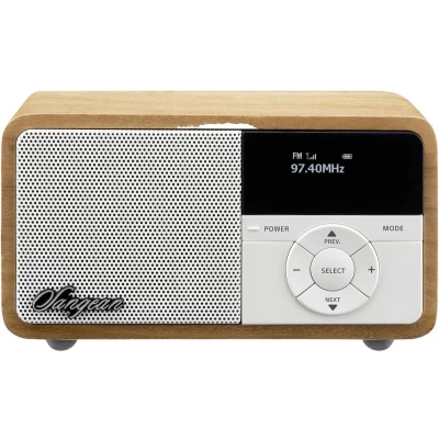 Afbeelding van Sangean DDR 7X Light Wood DAB+/FM RDS oplaadbare mini radio licht hout met bluetooth en aux