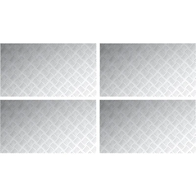 Afbeelding van vidaXL Zilver Aluminium 90 x 50 0.2 cm Antislip Trap Treads