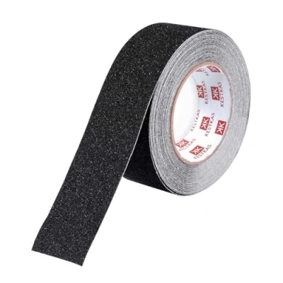 Afbeelding van Anti slip Resistant Tape 50mm x 10m KESTKAS binnen en buiten klevend hoge tractie zwart veiligheid directe fixatie