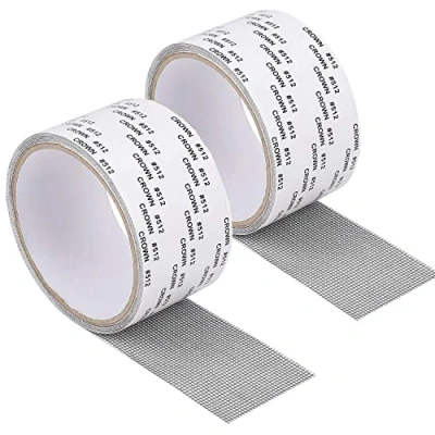 Afbeelding van 5CM * 2M raamscherm reparatieset. ideaal voor het direct afdekken van gaten en tranen. 2 PCS Reparatietape raam deurscherm, Insecten Reparatie Tape