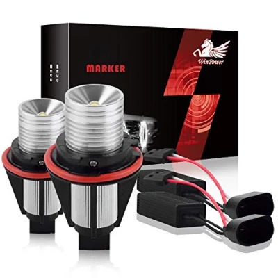 Afbeelding van WinPower 2X5 W Angel Eyes Marker Lampen 6000 K Wit voor E87 E39 E60 E61 E63 E64 E65 E66 E83 E53, etc.