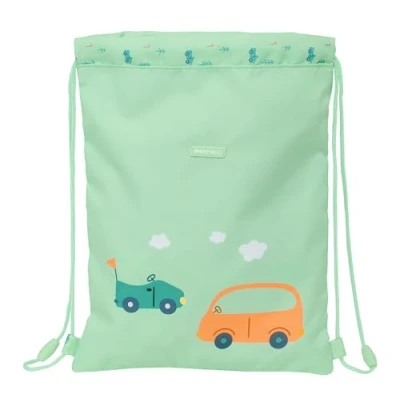 Afbeelding van Rugtas met Koordjes Safta Coches Groen 26 x 34 1 cm