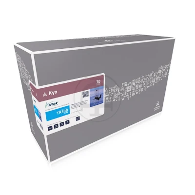 Afbeelding van AS14590 Astar Kyocera TK590 FSC toner cyaan rebuilt 5000pag chip