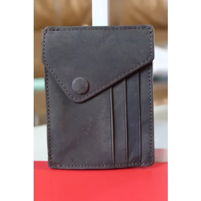 Afbeelding van Pasjeshouder Kaarthouder Creditcard houder Platte portemonnee RFID echt leer Multifunctionele Rits Kleine