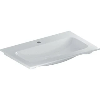 Afbeelding van Geberit iCon Light meubelwastafel slim rim wit KeraTect (75 x 48 cm) 1