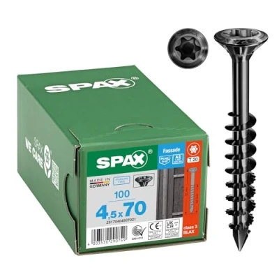 Afbeelding van SPAX 25170404507021 Houtschroef 4.5 mm 70 T STAR plus RVS A2 100 stuk(s)