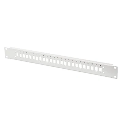 Afbeelding van DIGITUS FO splitterbox voorpaneel Glasvezel patchpaneel 24x LC/DX 19 inch 1U Grijs