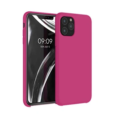 Afbeelding van kwmobile telefoonhoesje compatibel met Apple iPhone 11 Pro hoesje Zachte case voor smartphone Back cover in granaatappelrood