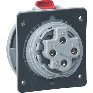 Afbeelding van Legrand cee inbouw contactdoos 400v 32a 3p a ip67 p17 tempra pro 555488