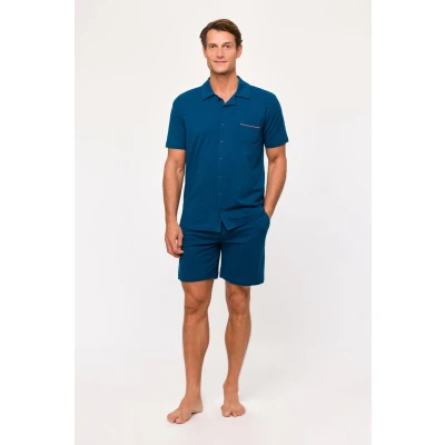 Afbeelding van Woody Jongens Heren Pyjama donkerblauw maat M