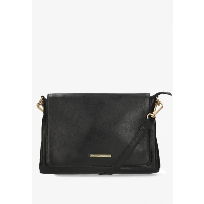 Afbeelding van Fred de la Bretoniere leren crossbody tas Noa zwart
