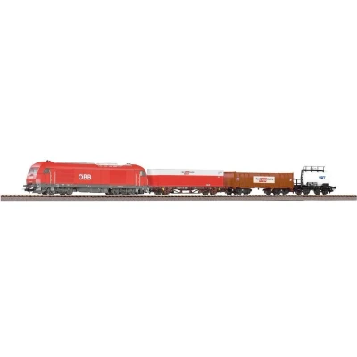 Afbeelding van Piko S Set goederentrein Herkules ÖBB + 3 goederenwg. A rails &amp; B V