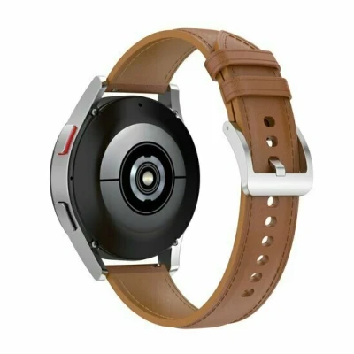 Afbeelding van Garmin Venu 2 &amp; 3 Luxe leren bandje Lichtbruin leather
