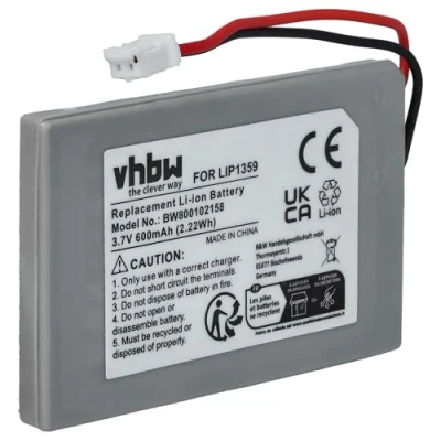 Afbeelding van vhbw 1 x accu compatibel met Sony Playstation3, PS3, DualShock 3 wifi controller, gamepad, controller (600 mAh, 3,7 V, Li Ion)
