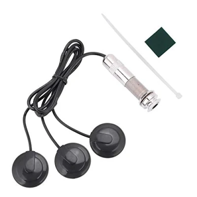 Afbeelding van Alomejor Gitaar piëzo converter 6,35 mm microfoon 3 in 1 voor akoestische gitaren ukelele mandoline instrumenten