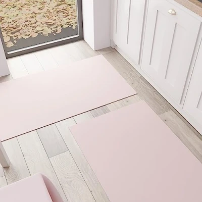 Afbeelding van PETTI Artigiani Italiani Keukentapijt, keukenloper, wasbaar, antislip, effen, 52 x 380 cm, poeder, 100% Made in Italy