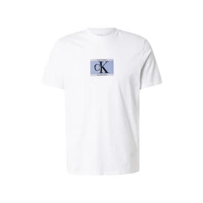 Afbeelding van Calvin Klein Unisex Tshirt print, Maat: Small, Bright white