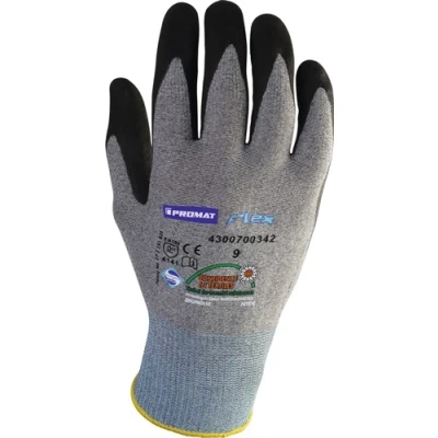 Afbeelding van Promat Handschoen flex maat 8 grijs/zwart EN 388 PSA categorie II 4000371023
