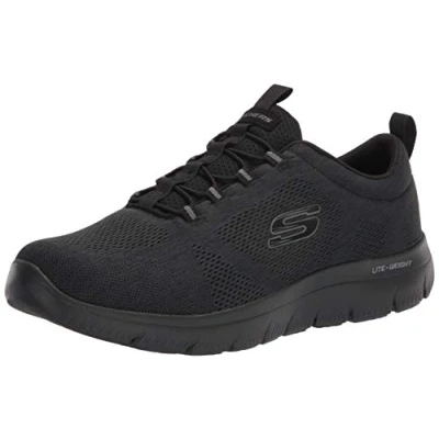 Afbeelding van Skechers Wide Fit Summits Sneakers laag, Heren, Maat: 48.5, Black Polyester
