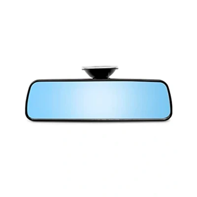 Afbeelding van QWORK® Auto achteruitkijkspiegel met zuignap, universele binnenspiegel 360 draaibare rij instructeur voor auto&#039;s, SUV&#039;s, CRV&#039;s, bestelwagens, vrachtwagens (20x6cm)