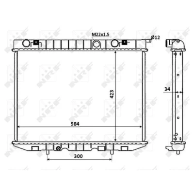 Afbeelding van NRF Radiateur 53940