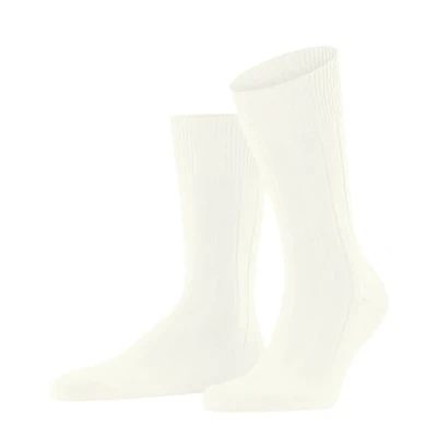 Afbeelding van FALKE Heren Sokken Lhasa Rib M SO Wol Kasjmier eenkleurig 1 Paar, Wit (Off White 2040) nieuw milieuvriendelijk, 47 50