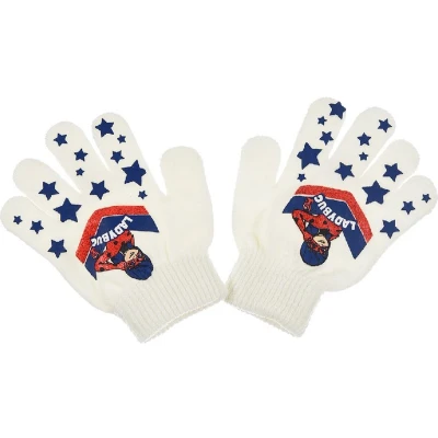 Afbeelding van Handschoenen Miraculous Ladybug meisjes wit one size (+/ 3 6 jaar)