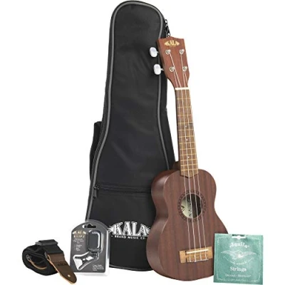 Afbeelding van KALA KA 15S Satin Mahogany Soprano Ukulele Bundle