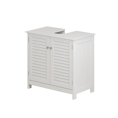 Afbeelding van Vicco Wastafelonderkast Riad, Wit/Wit, 60 x 58 cm met 2 deuren