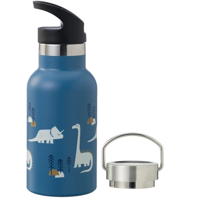 Afbeelding van Fresk rvs thermosfles met extra dop dino 350 ml