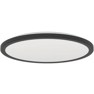 Afbeelding van Eglo connect.z Smart Home LED badkamer plafondlamp Rovito Z, ZigBee, app en Alexa spraakbesturing, warm wit koud wit, RGB, dimbare plafonnière, zwart, IP44, Ø 39 cm