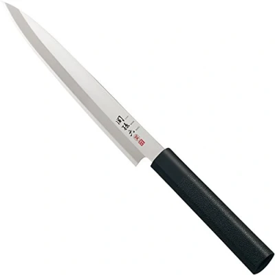 Afbeelding van KAI Seki Magoroku Kinju en Hekiju Yanagiba linkshandig 21,0 cm lemmetlengte 8A solid &amp; SUS420J2 58 56 (±1) HRC handgemaakt Pakkahout PP kunststof vismes Made in Japan