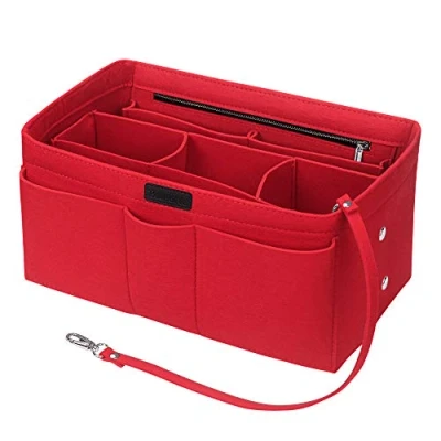 Afbeelding van Tassenorganizer voor dames, handtassenmap, organizer Speedy Neverfull tassen, rood, tas