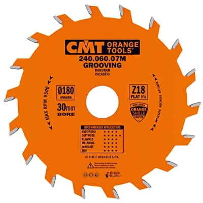 Afbeelding van CMT 240.060.07M HW Groefzaagblad 180 x 30 18T Hout/Kunststof
