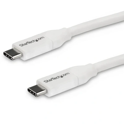 Afbeelding van StarTech.com USB C naar kabel met 5A/100W PD M/M wit 2.0 IF gecertificeerd 4 m