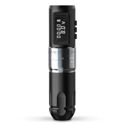 Afbeelding van Ambition MARS U Draadloze Tattoo Machine met verstelbare slag Rotary Cartridge Pen 1800mAh Power Coreless Motor Digitaal LED display