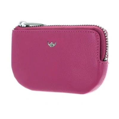 Afbeelding van Golden Head Leren Sleutelgeval Madrid Zipped Key Case Fuchsia Roze