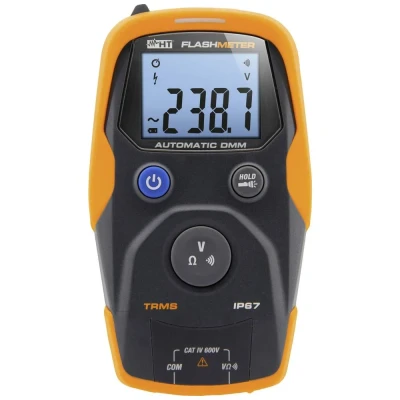 Afbeelding van HT Instruments Flashmeter Multimeter Digitaal Waterbestendig (IP67) CAT IV 600 V Weergave (counts): 4000