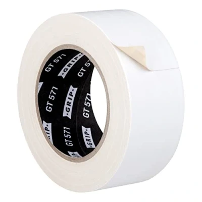 Afbeelding van GRIP Eventbasics Gaffa Tape GT 571 Professionele weefseltape, wit, 50 mm x 25 m, zeer hoge kleefkracht, met weefsel versterkte allround plakband voor repareren, bundelen en bevestigen