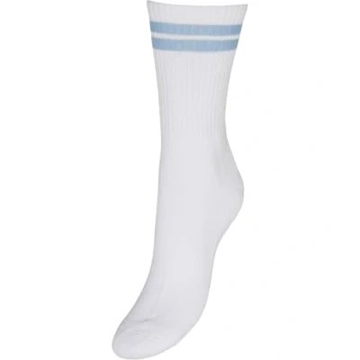 Afbeelding van VERO MODA Dames Vmmel Stripe Sporty Noos Sokken, Sneeuwwit/Stripes: Skyway, Eén Maat