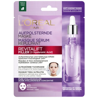 Afbeelding van L&#039;Oréal Paris Revitalift Filler Hyaluronzuur Tissue Masker 1 stuk