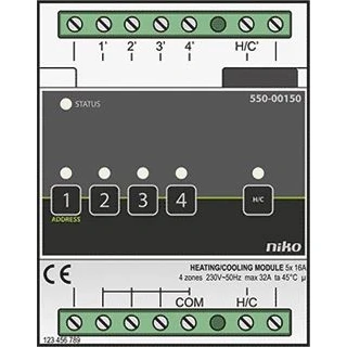 Afbeelding van Niko home control verwarming of koeling module 550 00150