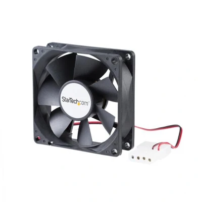Afbeelding van StarTech.com 80x25mm Ventilator voor Computerbehuizing met Dubbele Kogellagers en LP4 Connector