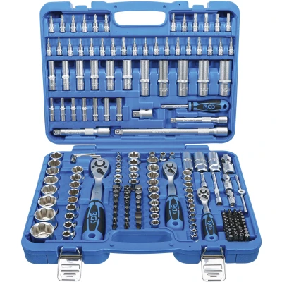 Afbeelding van BGS Dopsleutelset golfprofiel 1/4&quot;, 3/8&quot; en 1/2&quot; 192 delig