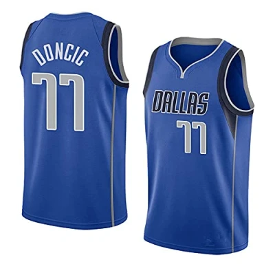 Afbeelding van Mannen Vesten Halve Mouw Pullover Basketbal Kleding Mavericks Jersey Print Unisex Korte Sweater Sportvesten Kleding, XXL