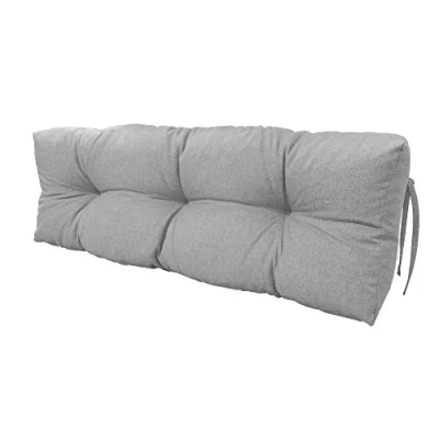 Afbeelding van Chilly Pilley Palletkussen Schuimvlokken Palletmeubel Pallet Bank Rugleuning Zitkussen Zijkussenset (Rugkussen 120 X 40 Zilver)