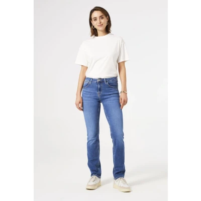 Afbeelding van GARCIA Celia Dames Straight Fit Jeans Blauw Maat W30 X L32