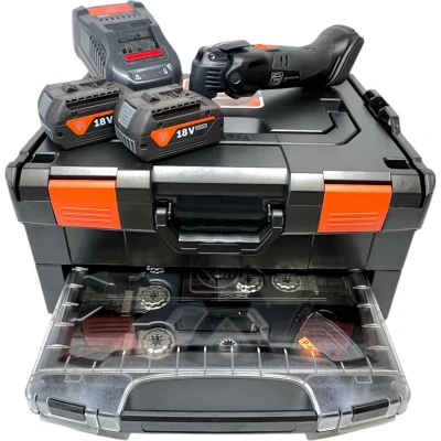 Afbeelding van Fein Multimaster AMM 500 Plus BLACK EDITION 71294261000 Multifunctioneel accugereedschap Incl. 2 accus, lader, koffer, accessoires 40 delig