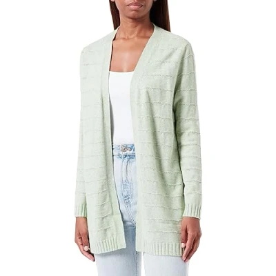Afbeelding van ONLY Dames ONLKATIA LS Struct Open Card CC KNT Gebreide jas, Smoke Green/Detail:melange, S, S