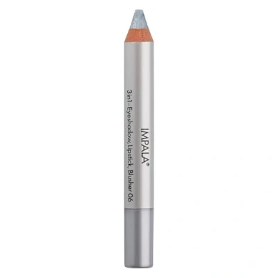 Afbeelding van Impala jumbo potlood 3 in 1 oogschaduw, lippenstift en blush kleur 06 Zilver licht